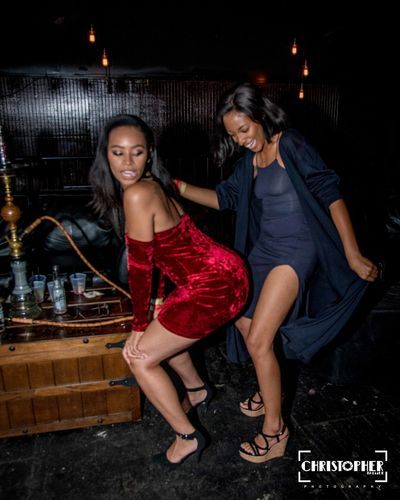 Young women enjoying at a party