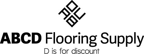 The logo for ABCD Flooring Supply is black and white.