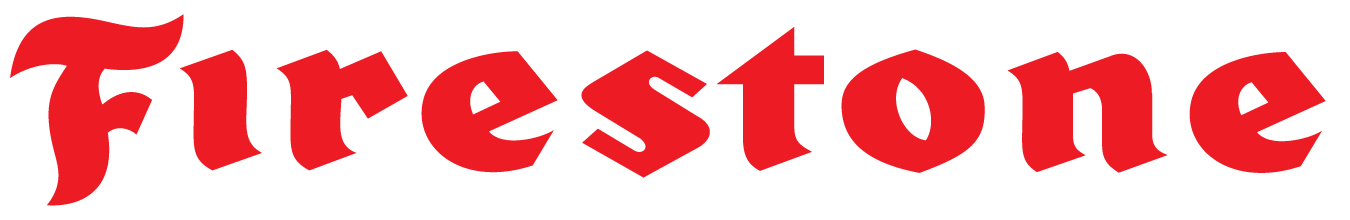 Firestone logo in red.