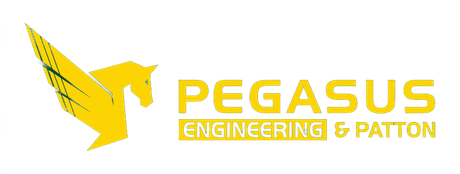 Yellow Pegasus logo next to the text
