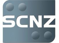 The logo for scnz is a square with circles on it.