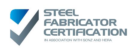 The logo for steel fabricator certification in association with gcnz and hera.