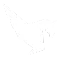 A yellow horse with wings on a white background