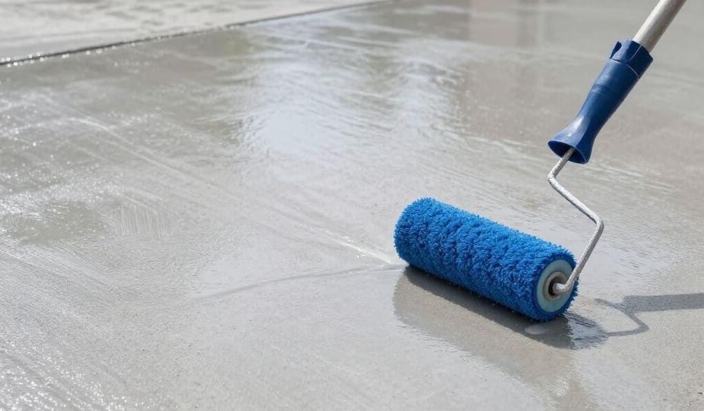 white haze after sealing concrete