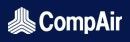The compair logo is on a blue background.