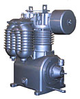 An air compressor with a dryer attached to it on a white background. An air compressor with a dryer attached to it on a white background.