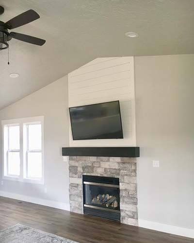 remodeled fireplace