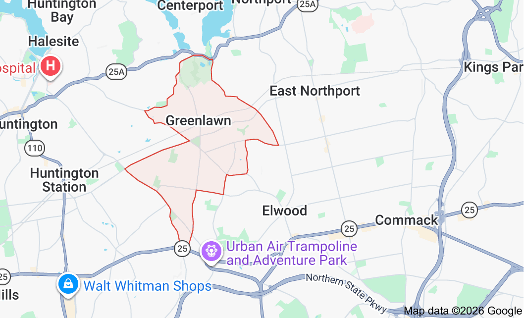 Map of Greentown, NY, highlighted in red, surrounded by neighboring towns.