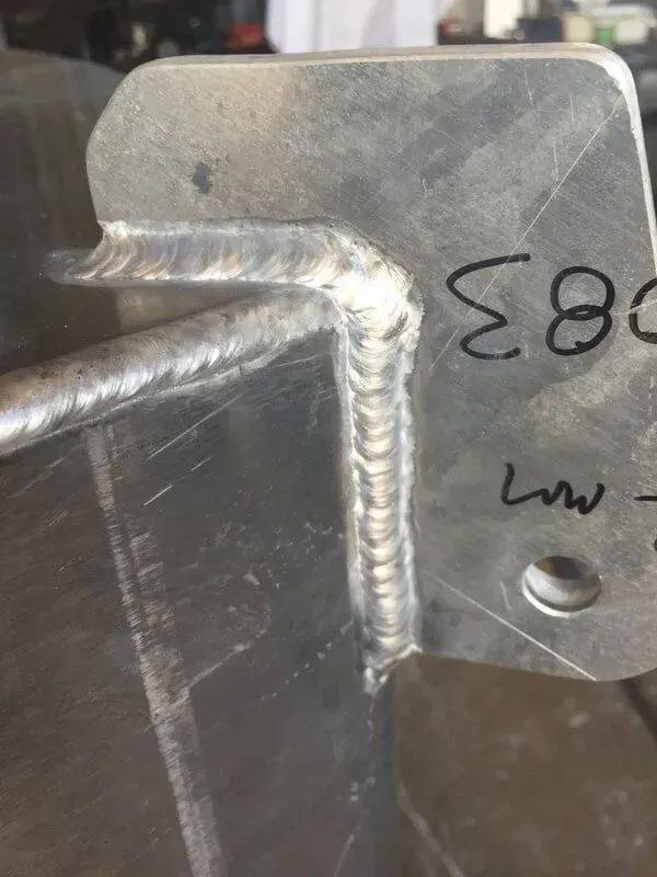 Close-up of Welded Aluminum Pieces — Greville Fabrication in Girraween, NSW