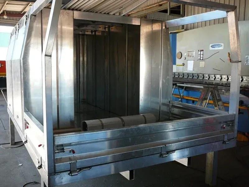 Metal Truck Tray With a Partially Built Cab — Greville Fabrication in Girraween, NSW