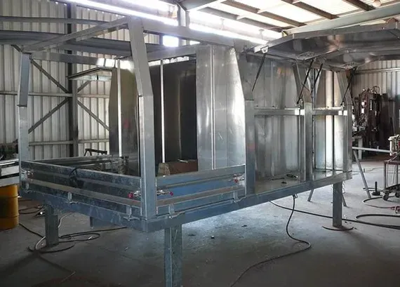 Industrial Metal Ducting and Framing in a Workshop Under Construction — Greville Fabrication in Girraween, NSW