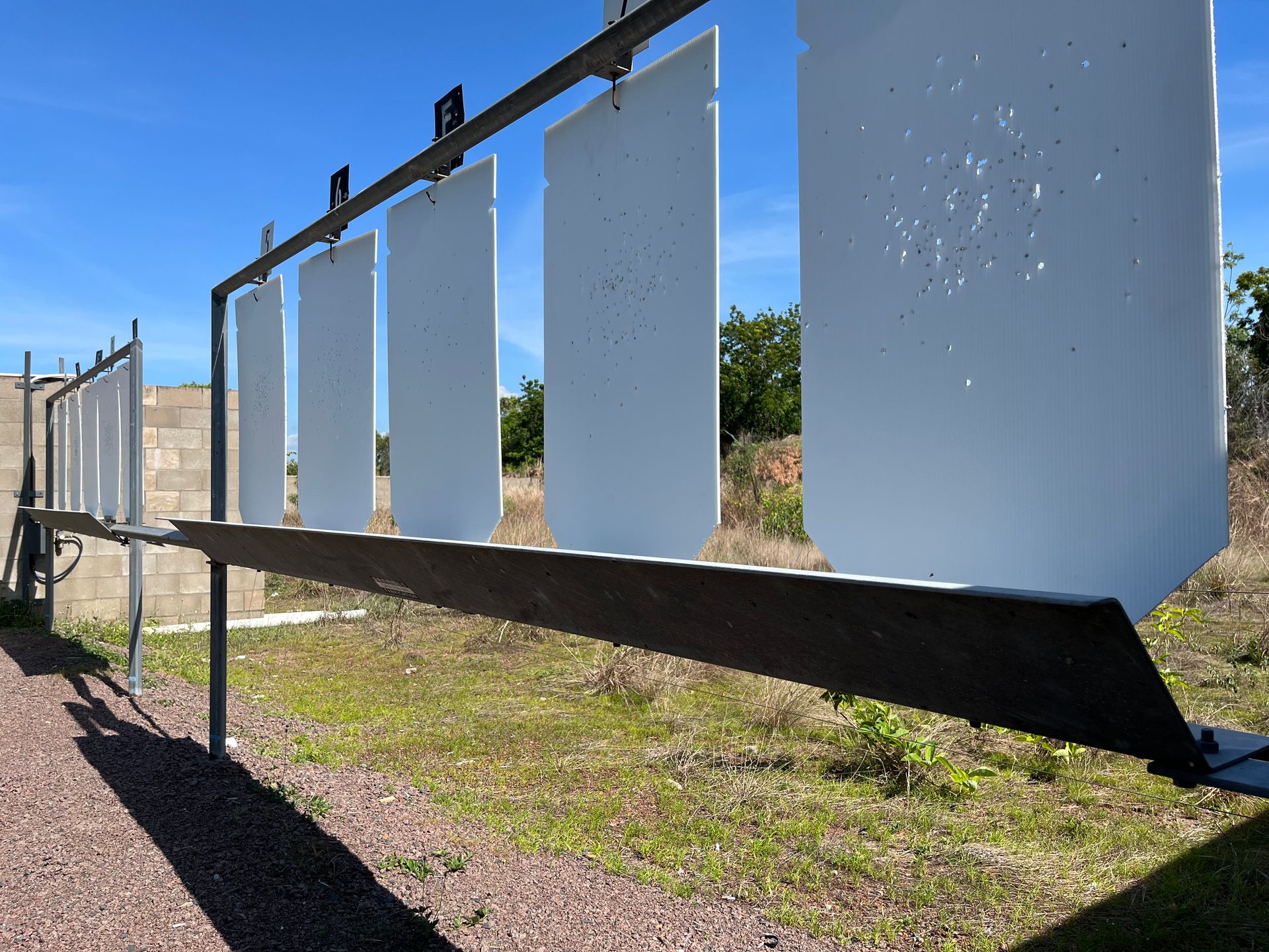 Steel Shooting Targets on a Range Under a Bright Blue Sky — Greville Fabrication in Girraween, NSW
