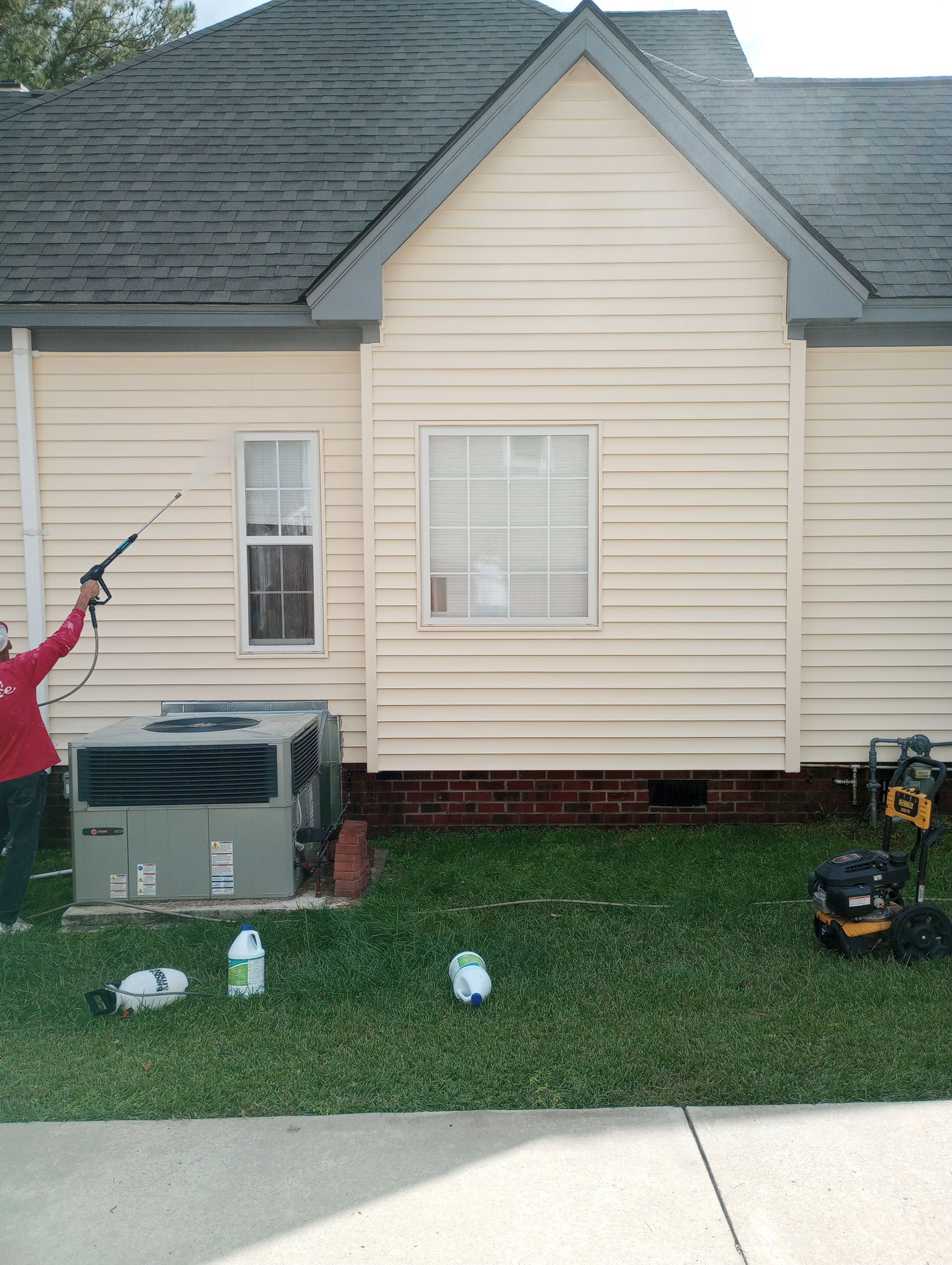 Pressure washing (after)