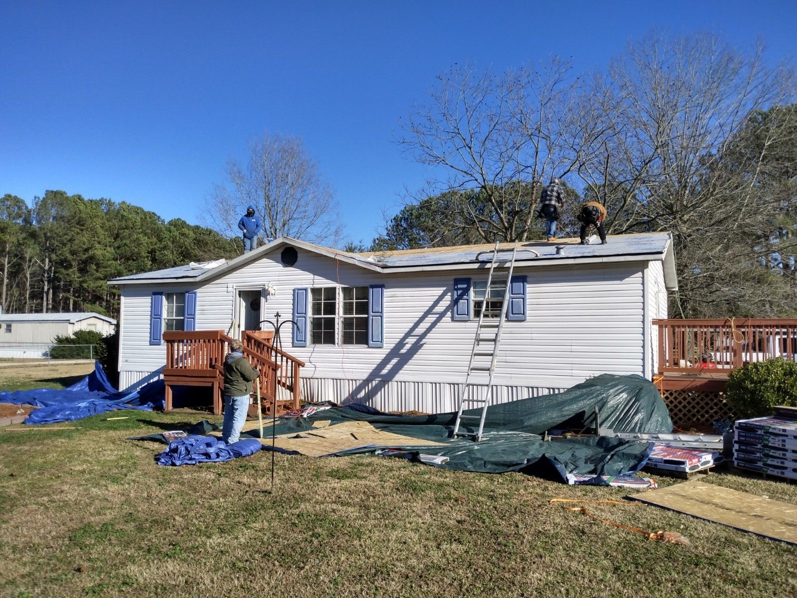 Roof replacement: removal process