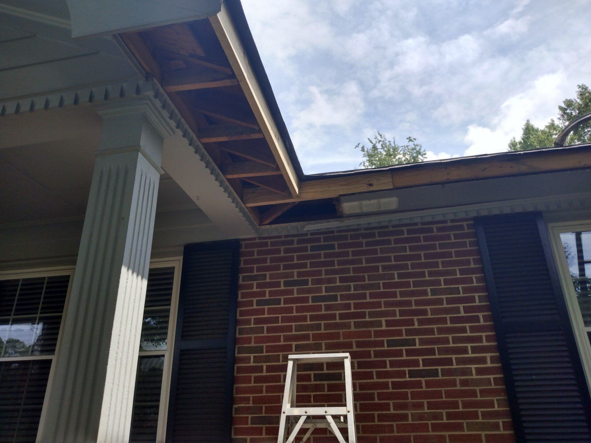 Rot removal and painting