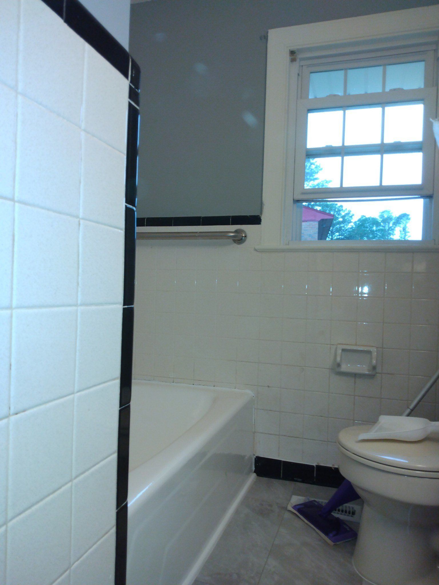 Complete bathroom remodel: before