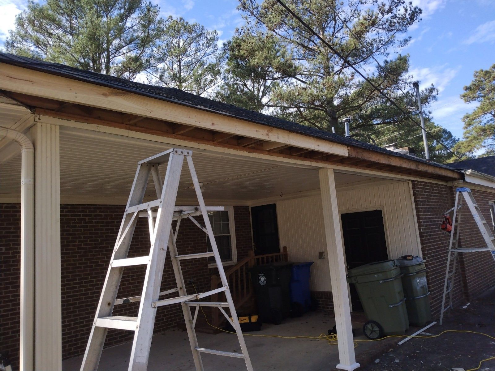 Wood has been replaced; painting to begin shortly