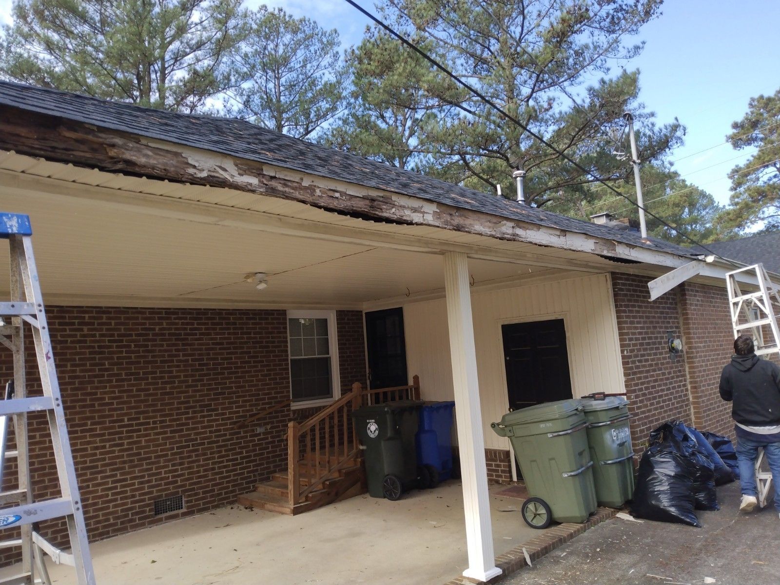 Wood rot around the house