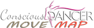 A logo for a conscious dancer move map
