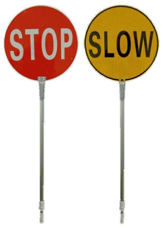 Stop / Slow Bats With Telescopic Aluminium Handle — Payton Civil Products in Wilsonton, QLD