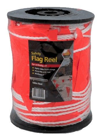 Bunting Orange Safety Flag Reel — Payton Civil Products in Wilsonton, QLD
