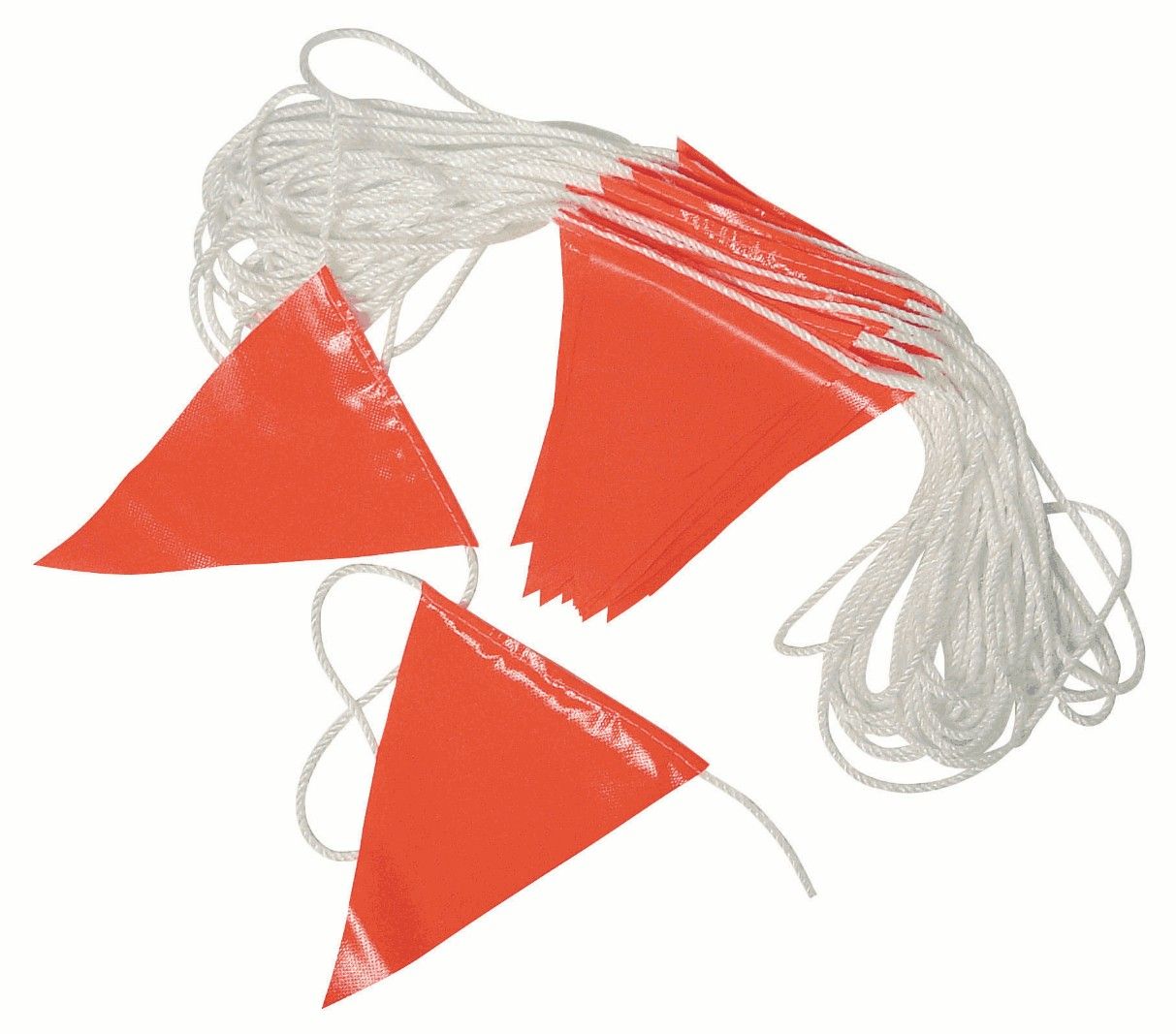 Bunting Orange Safety Flag 30mtr Roll Uv Stabilised — Payton Civil Products in Wilsonton, QLD