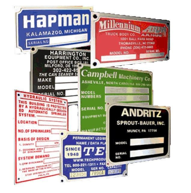 Etched Aluminium or Printed Metal Marker Plates — Payton Civil Products in Wilsonton, QLD