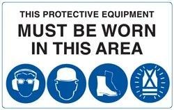 Multi Mandatory Sign 4 Area — Payton Civil Products in Wilsonton, QLD