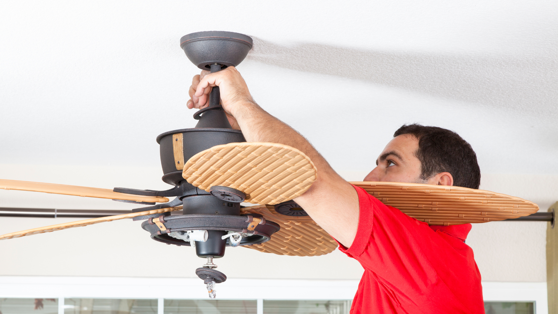 Ceiling fan replacement services and electric ceiling fan installation creating comfortable energy-efficient home airflow