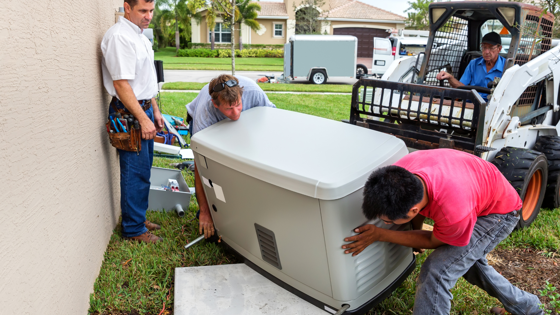 Home backup generator installers providing professional generator setup consultation for residential homeowners