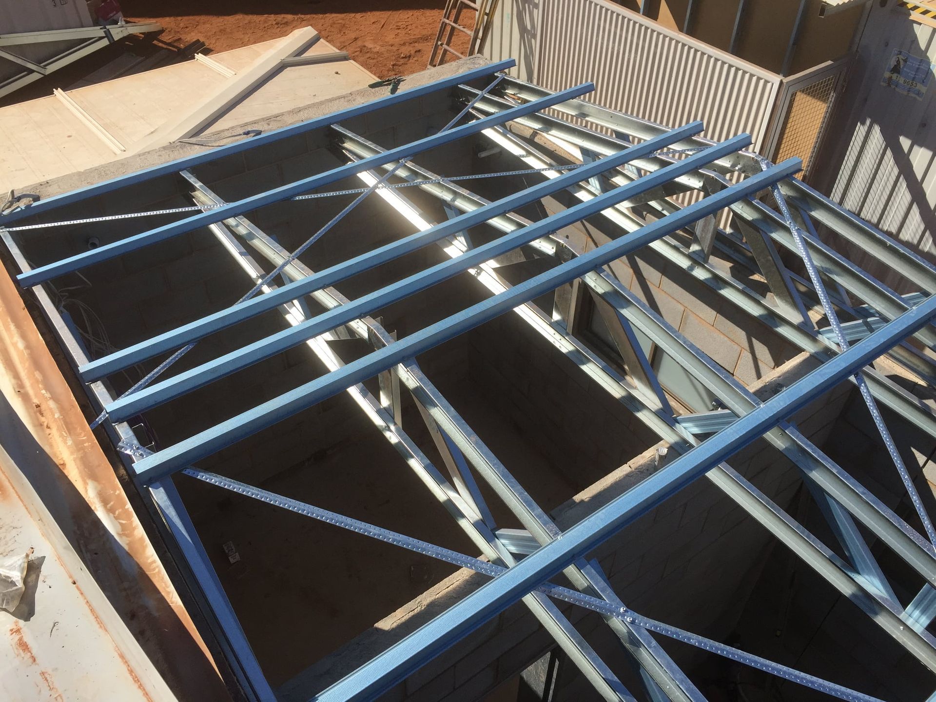 A Metal Structure Is Being Built On Top Of A Building β Bullant Building In Ciccone, NT