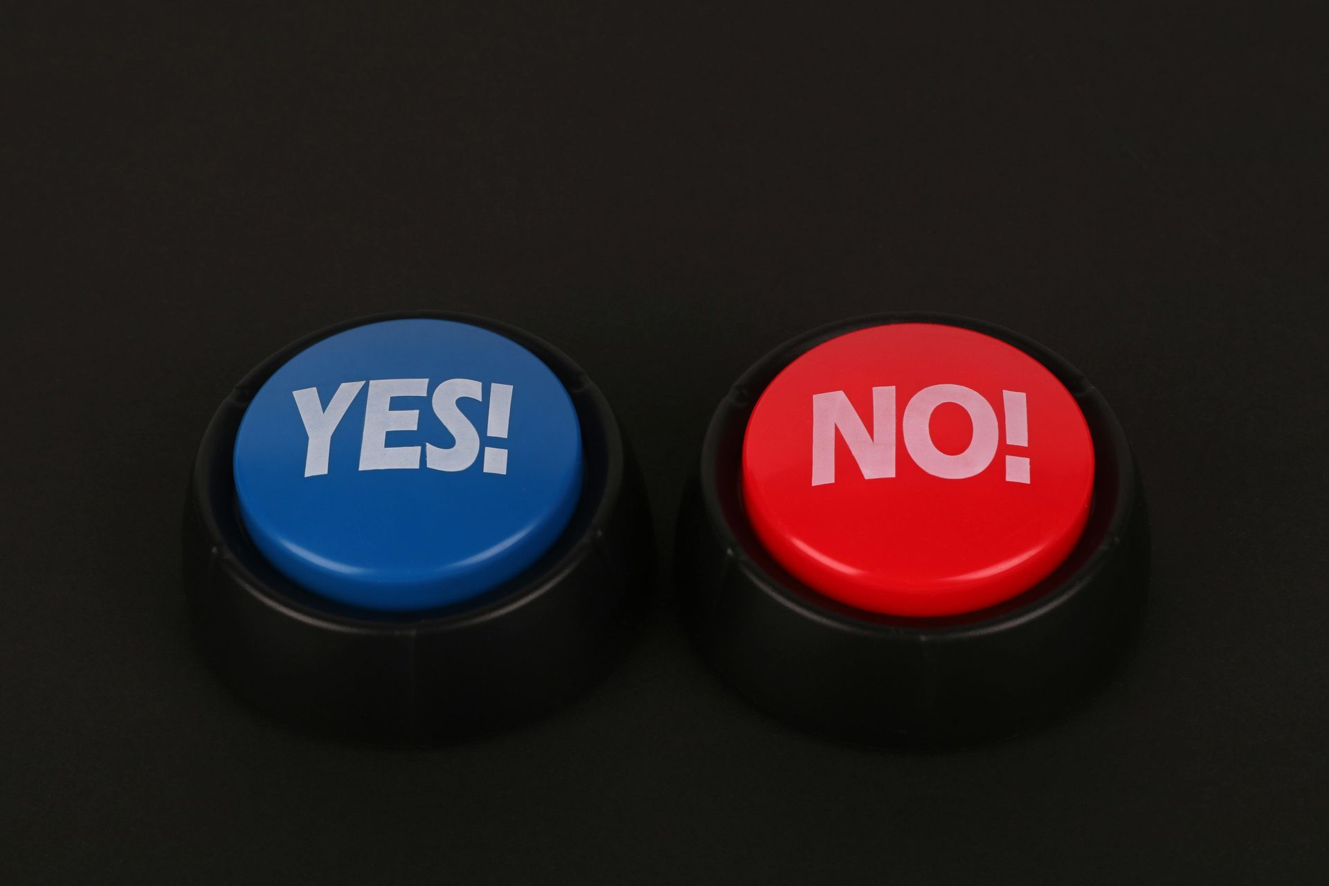Yes and No buttons for making a decision on AI.