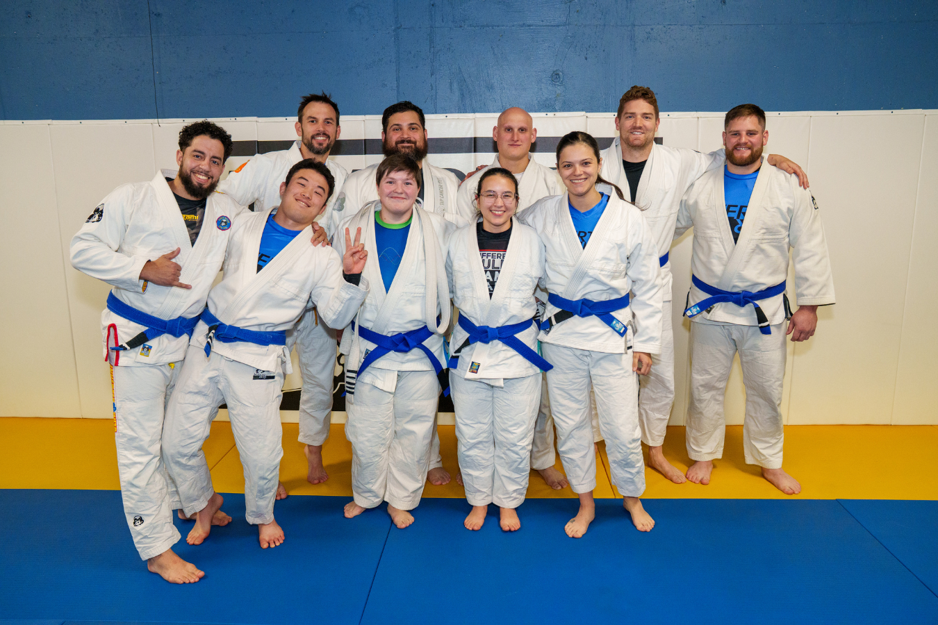 Adults training jiu jitsu at Inverted Gear Academy in Bethlehem, PA, building fitness, skill, and confidence.