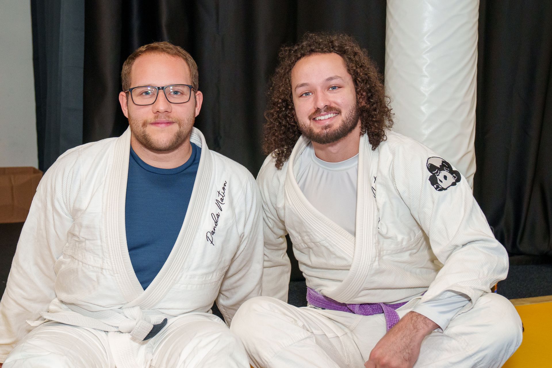 Students practicing Brazilian jiu-jitsu techniques together at Inverted Gear Academy creating lasting friendships in Bethlehem PA