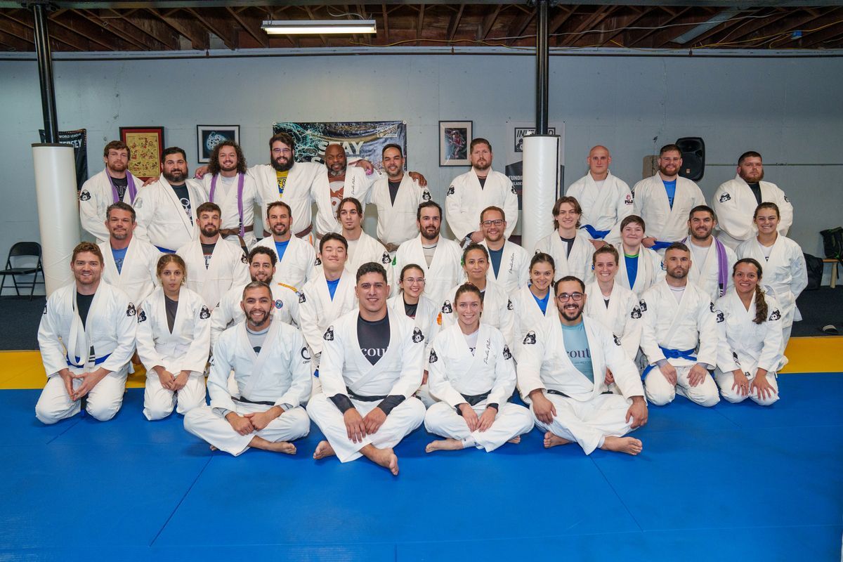 Adults drilling Jiu jitsu technique at Inverted Gear Academy in Bethlehem, PA for fitness and confidence.