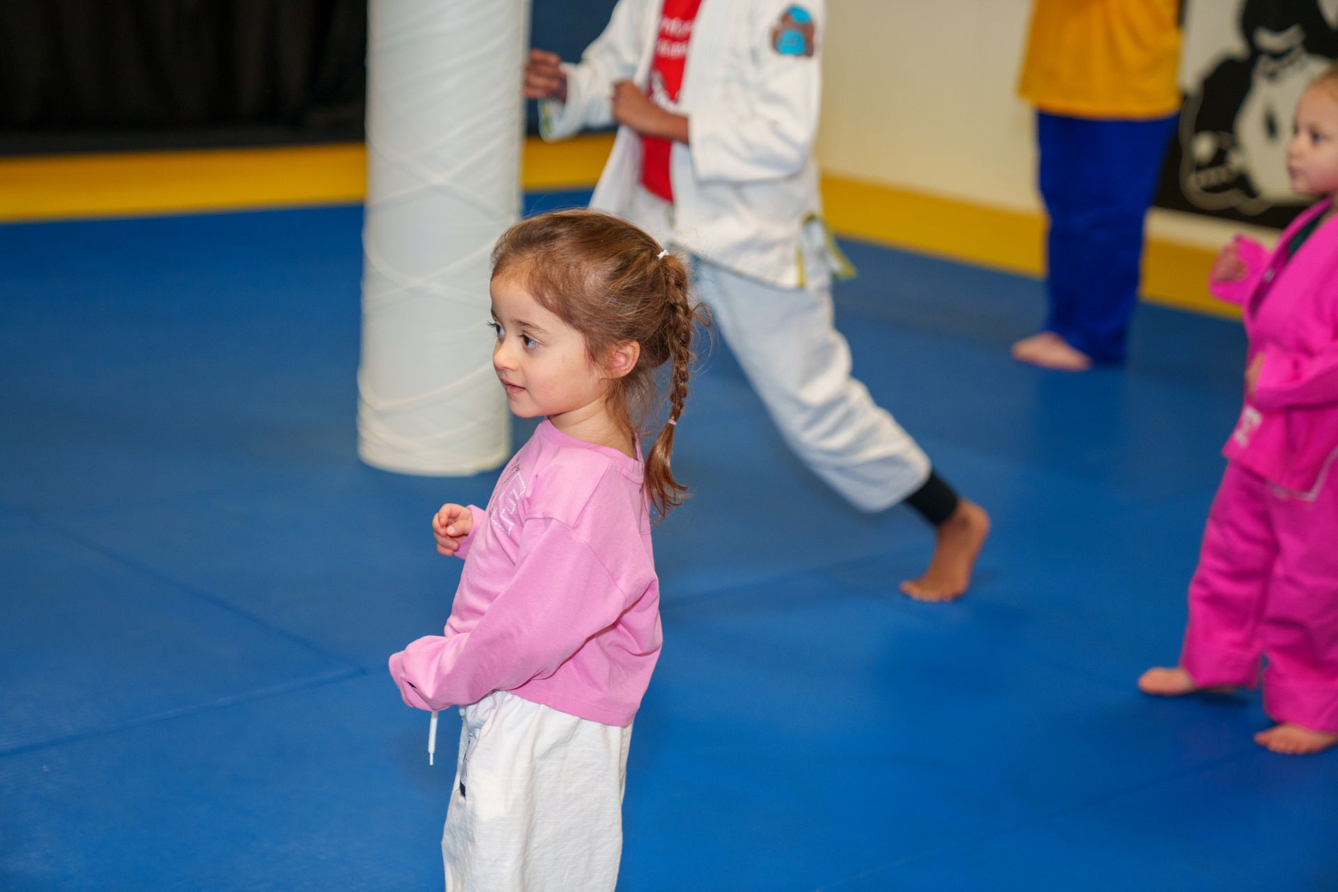 Kids practice safe grappling drills at Inverted Gear Academy in Bethlehem, PA, building confidence and fitness.