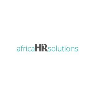 The logo for africa hr solutions is on a white background.
