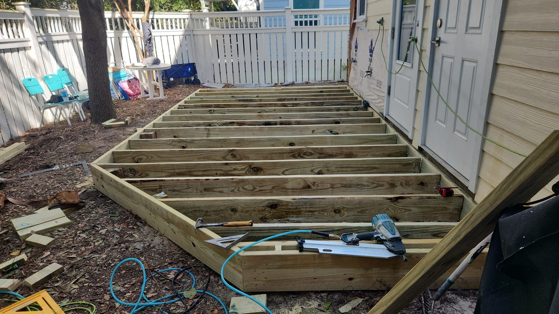 Wooden Deck Installation