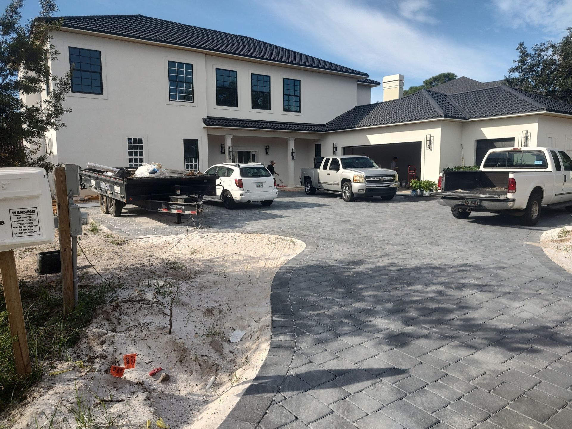 Large Modern House Pathway