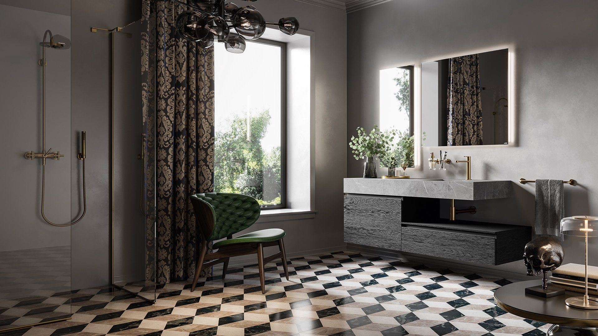 pavimento a scacchiera