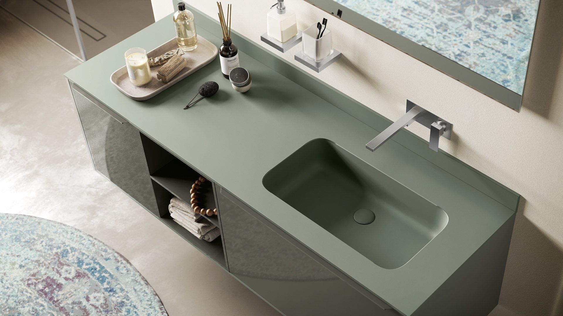bagno verde salvia milano