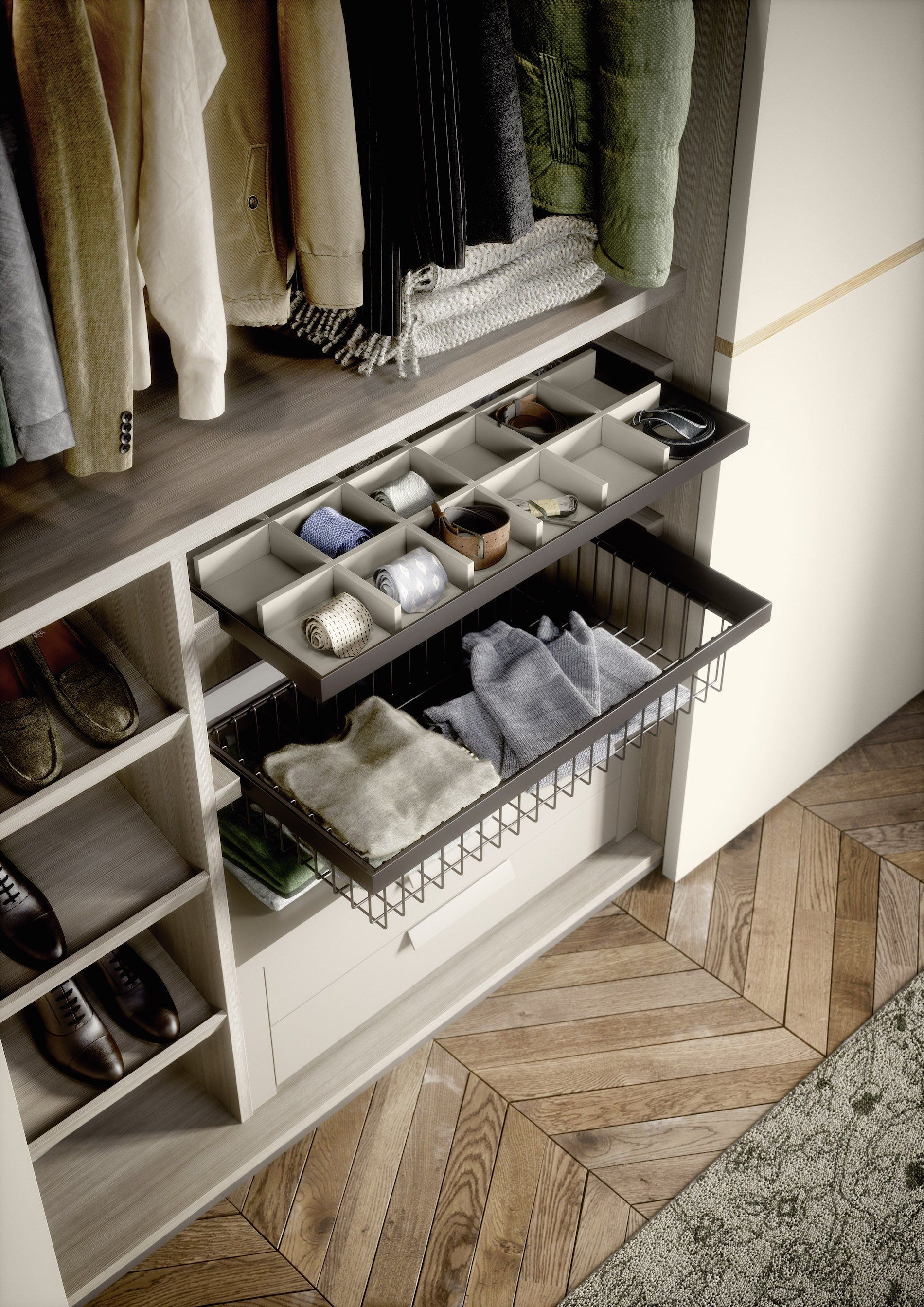 armadio con cassetti