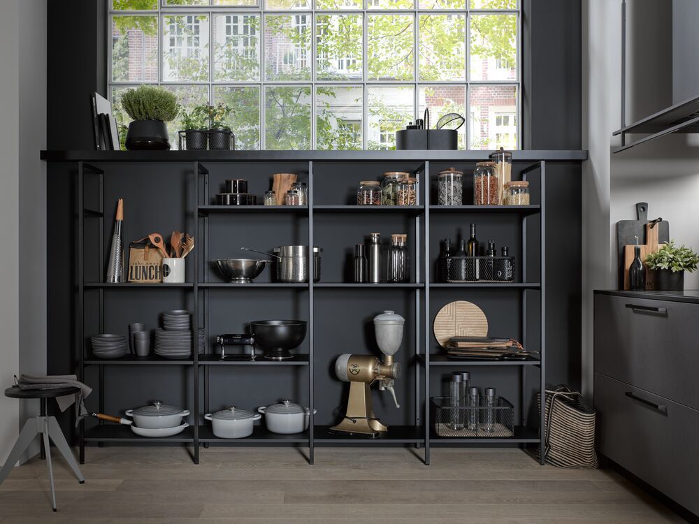 dispensa nera per cucina