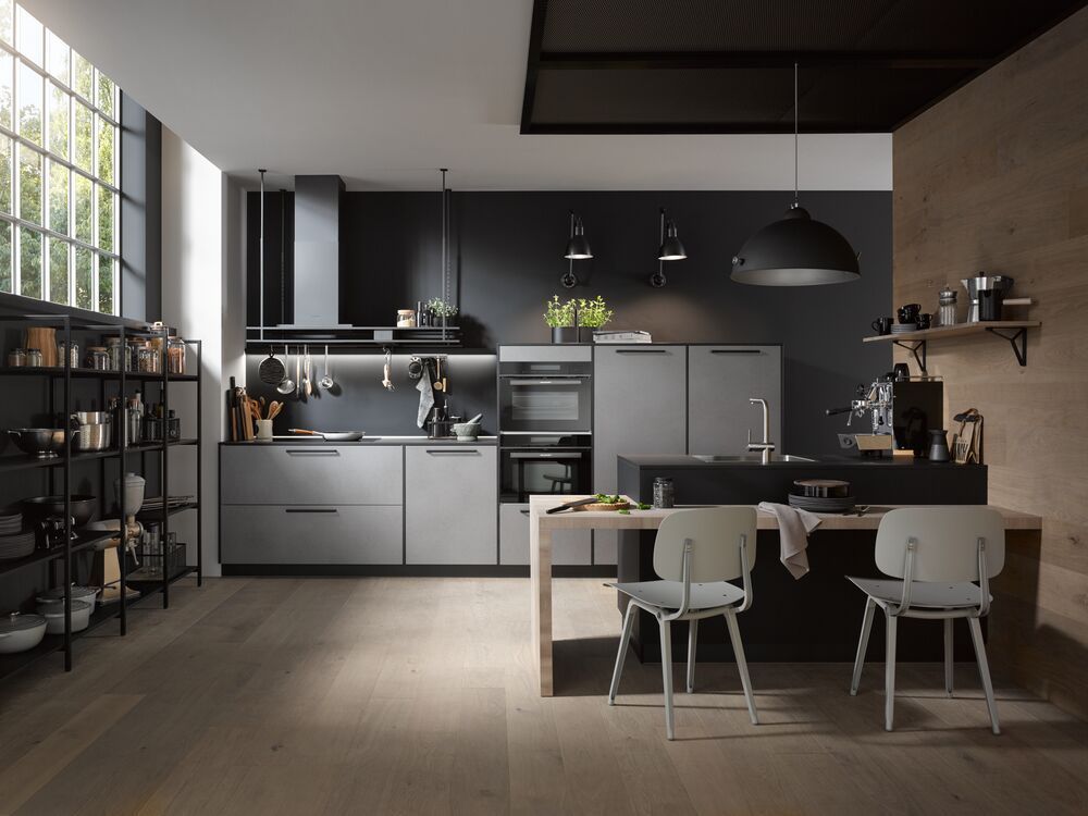 cucina hacker grigia