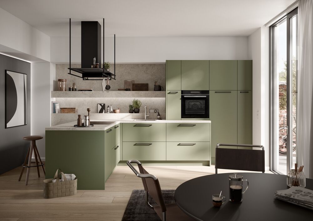 cucina verde menta