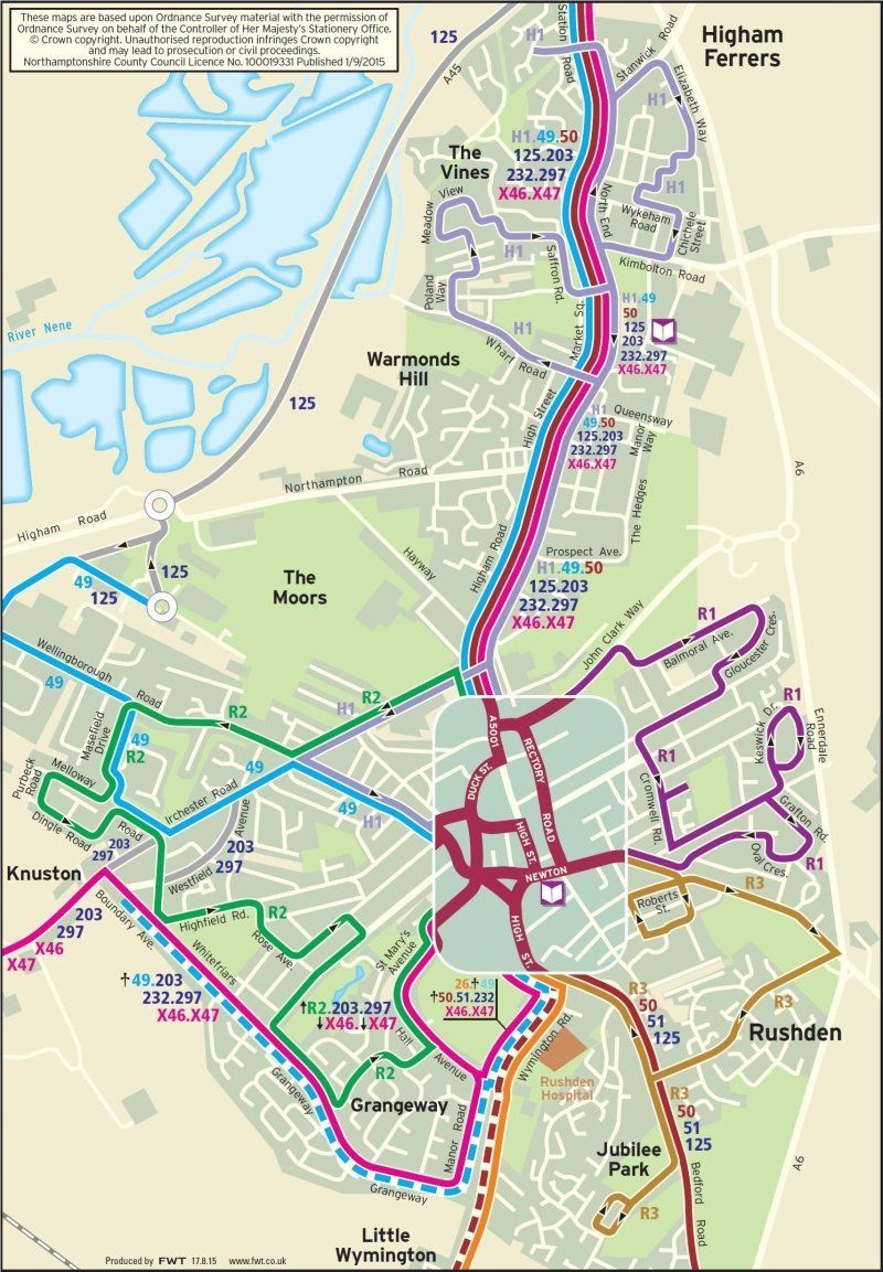 Local bus route, Expresslines Ltd