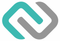 Teal and gray intertwined, rounded-square logo.