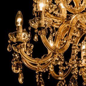 gold plated chandelier 