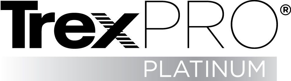 A black and white logo for trex pro platinum