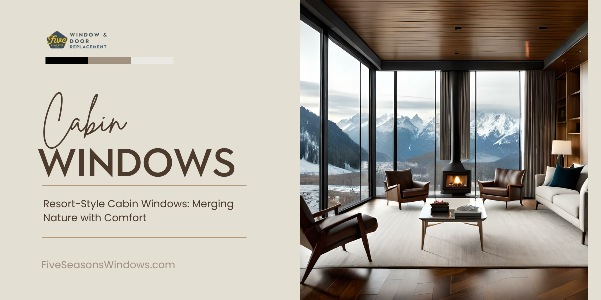 Resort Style Cabin Windows: Merging Nature with Comfort